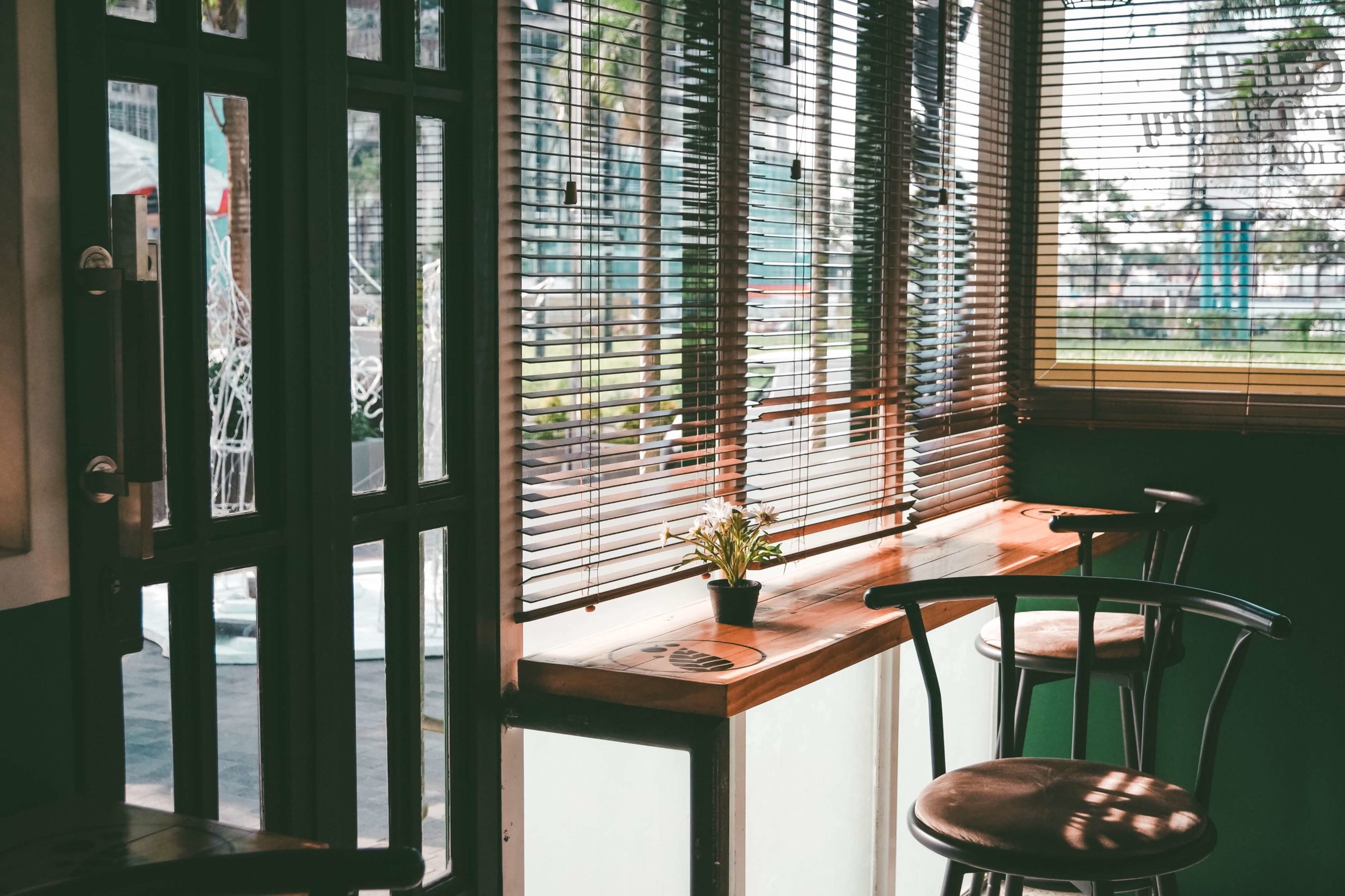 Modern office blinds
