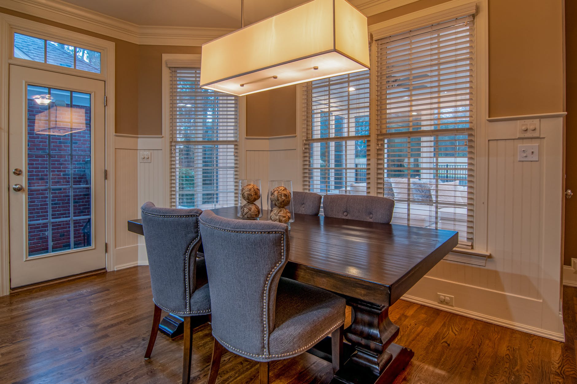 Stylish bedroom blinds